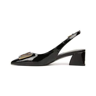 Franco Sarto Damen Giada Slingback Loafer Flacher Slipper, schwarz glänzend, 39 EU Franco Sarto Damen Giada Slingback Loafer Flacher Slipper, schwarz glänzend, 39 EU