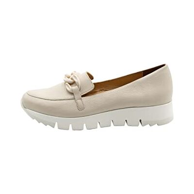 Festland Damen Edle Leder Slipper, BEIGE, 40 EU Festland Damen Edle Leder Slipper, BEIGE, 40 EU