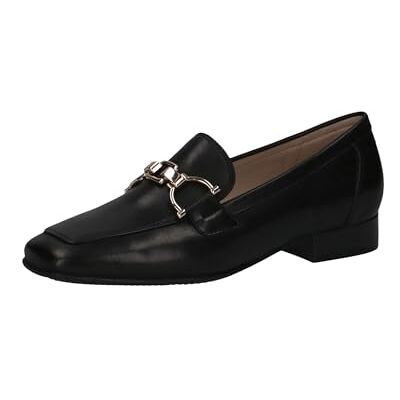 CAPRICE Damen Slipper aus Leder mit Blockabsatz, Schwarz (Black Nappa), 40 EU CAPRICE Damen Slipper aus Leder mit Blockabsatz, Schwarz (Black Nappa), 40 EU
