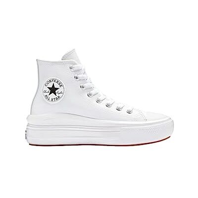 Converse A04295C Chuck Taylor All Star Move Platform FOUNDATIONAL Leather Damen White/Black/White EU 35 Converse A04295C Chuck Taylor All Star Move Platform FOUNDATIONAL Leather Damen White/Black/White EU 35