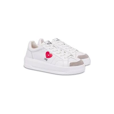 Love Moschino JA15205G1NIAJ10A, Damen-Turnschuhe, Weiß/Schwarz, 37 EU, Weiss SCHWARZ, 37 EU Love Moschino JA15205G1NIAJ10A, Damen-Turnschuhe, Weiß/Schwarz, 37 EU, Weiss SCHWARZ, 37 EU