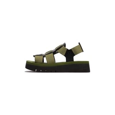 FLY London Damen SAMB245FLY Sandal, Black/Army Green/Army Green, 36 EU FLY London Damen SAMB245FLY Sandal, Black/Army Green/Army Green, 36 EU