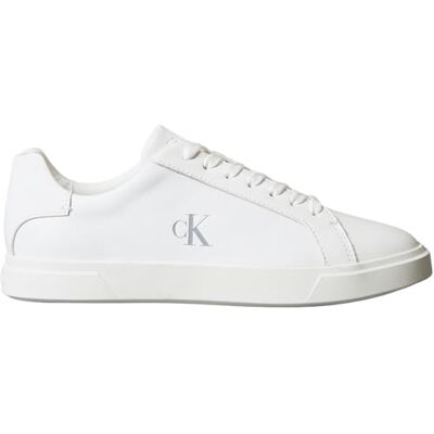 Calvin Damen Cupsole Sneaker Low Pro aus Leder, Weiß (Triple Bright White), 41 Calvin Damen Cupsole Sneaker Low Pro aus Leder, Weiß (Triple Bright White), 41