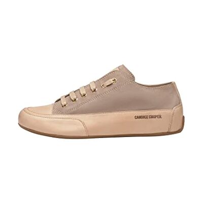 Candice Cooper Rock S-Sneakers aus Veloursleder und Leder in Vintage-Optik, Taubengrau 38 Candice Cooper Rock S-Sneakers aus Veloursleder und Leder in Vintage-Optik, Taubengrau 38