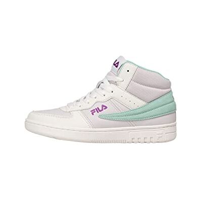 FILA Damen Noclaf Mid Wmn Sneaker, White-Brook Green, 40 EU Schmal FILA Damen Noclaf Mid Wmn Sneaker, White-Brook Green, 40 EU Schmal