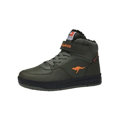 KangaROOS Unisex Kinder K-cp Bound Mid Ev Sneaker, Military Green Flame, 40 EU KangaROOS Unisex Kinder K-cp Bound Mid Ev Sneaker, Military Green Flame, 40 EU