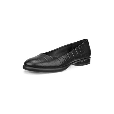 Ecco Damen Sculpted Luxe Ballerina Ballerina Flat, Schwarzer Reptilien-Druck, 37/37.5 EU Ecco Damen Sculpted Luxe Ballerina Ballerina Flat, Schwarzer Reptilien-Druck, 37/37.5 EU