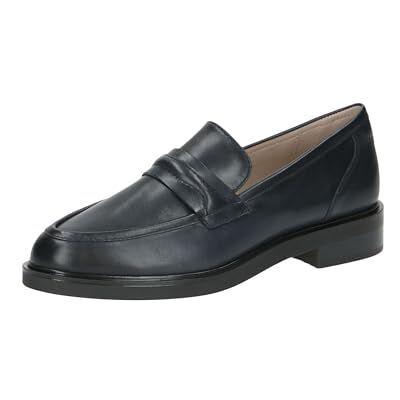 CAPRICE Damen Slipper aus Leder mit Blockabsatz, Blau (Ocean Nappa), 38 EU CAPRICE Damen Slipper aus Leder mit Blockabsatz, Blau (Ocean Nappa), 38 EU