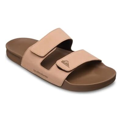 Quiksilver Rivi Leather Slider Sandals for Men Badeschuhe Männer 46 Braun Quiksilver Rivi Leather Slider Sandals for Men Badeschuhe Männer 46 Braun