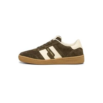 Marc O' Polo Marc OߴPolo Damen Sneaker flach aus Leder mit Wechselfußbett, Grün (Dark Mossy Olive), 38 Marc O' Polo Marc OߴPolo Damen Sneaker flach aus Leder mit Wechselfußbett, Grün (Dark Mossy Olive), 38