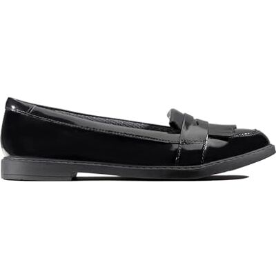 Clarks Scala Loop Y Childrens Black Leather, 5.5 Clarks Scala Loop Y Childrens Black Leather, 5.5
