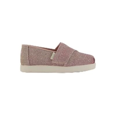 TOMS Jungen Mädchen Alpargata Classic Flacher Slipper, Blassrosa Glitzer-Kord, 23.5 EU TOMS Jungen Mädchen Alpargata Classic Flacher Slipper, Blassrosa Glitzer-Kord, 23.5 EU