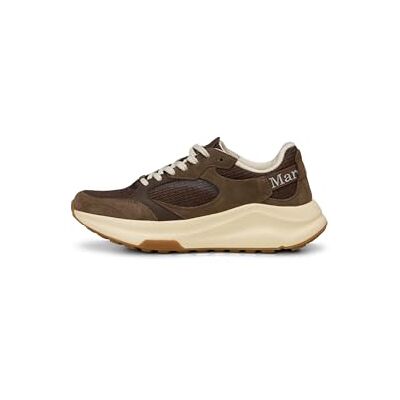 Marc O' Polo Sneaker Model Liv aus Rindleder mit Mesh-Einsatz Dunkelbraun, 37 Marc O' Polo Sneaker Model Liv aus Rindleder mit Mesh-Einsatz Dunkelbraun, 37