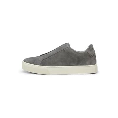 Marc O' Polo Marc OߴPolo Herren Slip On Sneaker aus Leder zum Schlupfen, Grau (Berlin Breeze), 42 Marc O' Polo Marc OߴPolo Herren Slip On Sneaker aus Leder zum Schlupfen, Grau (Berlin Breeze), 42
