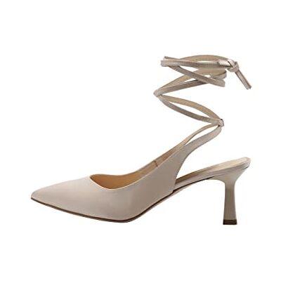 aleva Damen Slingback-Pumps, Beige, 38 EU aleva Damen Slingback-Pumps, Beige, 38 EU