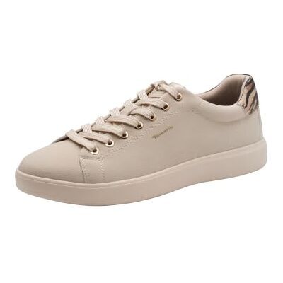 Tamaris Damen Sneaker Low flach, beige (Ivory),39 Tamaris Damen Sneaker Low flach, beige (Ivory),39