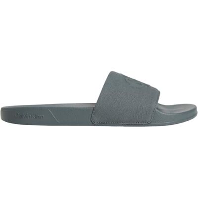 Calvin Herren Badeschuhe Slide Monogram mit Logo, Grau (Turbulence), 40 Calvin Herren Badeschuhe Slide Monogram mit Logo, Grau (Turbulence), 40