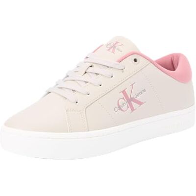 Calvin Jeans CLASSIC CUPSOLE LOWLACEUP LTH WN Turnschuhe Damen, Beige (Eggshell/Dusty Rose), 41 EU Calvin Jeans CLASSIC CUPSOLE LOWLACEUP LTH WN Turnschuhe Damen, Beige (Eggshell/Dusty Rose), 41 EU