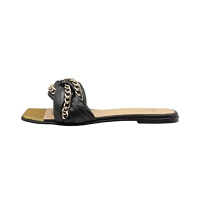 aleva Damen Ledersandalen, schwarz, 36 EU aleva Damen Ledersandalen, schwarz, 36 EU