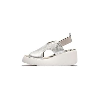 FLY London DUJI410FLY, Sandal Women's Fashion Shoes, SILVER, 37 FLY London DUJI410FLY, Sandal Women's Fashion Shoes, SILVER, 37
