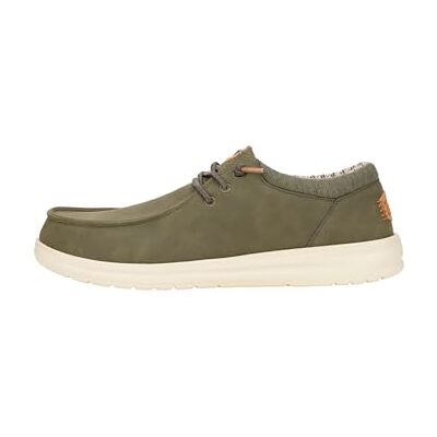 HEYDUDE Hey Dude Paul Classic Herren Slip-on Schuhe Mokassin-Stil, Olive, 47 HEYDUDE Hey Dude Paul Classic Herren Slip-on Schuhe Mokassin-Stil, Olive, 47