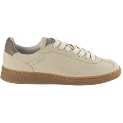 Comma Damen Sneaker – Velourleder mit Natursohle Comma Damen Sneaker – Velourleder mit Natursohle