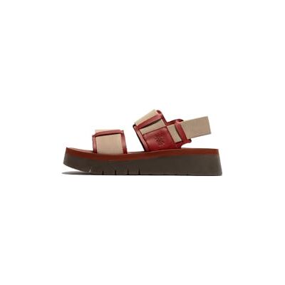 FLY London SORU277FLY, Sandal Women's Fashion Shoes, INTENSE RUST/TAUPE/BRICK, 39 FLY London SORU277FLY, Sandal Women's Fashion Shoes, INTENSE RUST/TAUPE/BRICK, 39