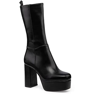 LAMODA Damen Going Under Ankle Boot, Black Pu, 40 EU LAMODA Damen Going Under Ankle Boot, Black Pu, 40 EU