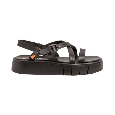 ART Damen 1853 Malaga Flache Sandale, Schwarz, 42 EU ART Damen 1853 Malaga Flache Sandale, Schwarz, 42 EU