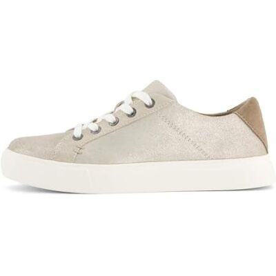TOMS Kameron Damen-Sneaker mit Schnürung, Champagner Metallic Suede Suede, 35.5 EU TOMS Kameron Damen-Sneaker mit Schnürung, Champagner Metallic Suede Suede, 35.5 EU