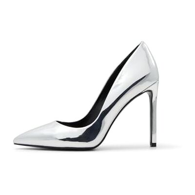 ALDO Damen Lala Pump, Silber, 8 ALDO Damen Lala Pump, Silber, 8