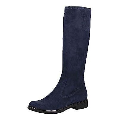CAPRICE Damen Hohe Stiefel ohne Absatz Kniehoch Vegan, Blau (Ocean Stretch), 39 EU CAPRICE Damen Hohe Stiefel ohne Absatz Kniehoch Vegan, Blau (Ocean Stretch), 39 EU