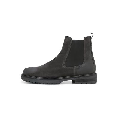 Marc O' Polo Marc OߴPolo Herren Chelsea Boots aus Veloursleder zum Schlupfen, Grau (Dark Graphite), 41 Marc O' Polo Marc OߴPolo Herren Chelsea Boots aus Veloursleder zum Schlupfen, Grau (Dark Graphite), 41