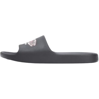 Tommy Jeans Herren Badeschuhe Injected mit Logo, Schwarz (Black), 40 Tommy Jeans Herren Badeschuhe Injected mit Logo, Schwarz (Black), 40