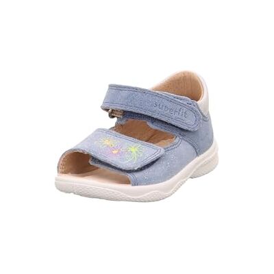 Superfit Mädchen Polly Sandale, Blau Silber 8000, 18 EU Superfit Mädchen Polly Sandale, Blau Silber 8000, 18 EU