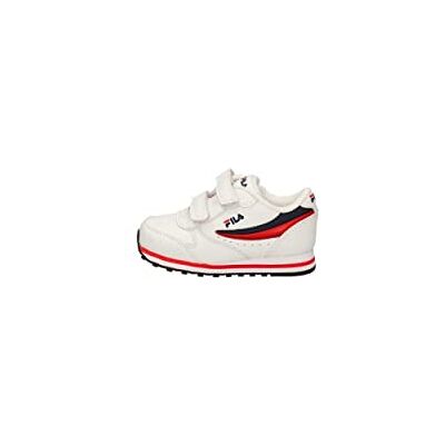 FILA Unisex Kinder Orbit Velcro Tdl Sneaker, White Dress Blues, 25 EU FILA Unisex Kinder Orbit Velcro Tdl Sneaker, White Dress Blues, 25 EU