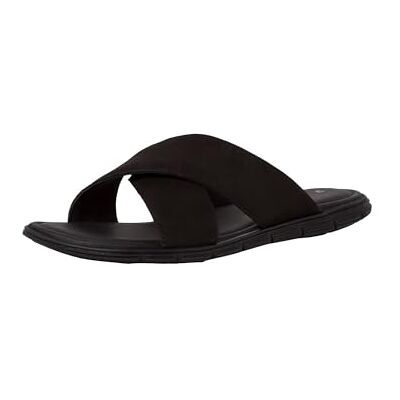 S. Oliver Herren Pantoletten aus Leder Flach, Schwarz (Black), 45 EU S. Oliver Herren Pantoletten aus Leder Flach, Schwarz (Black), 45 EU