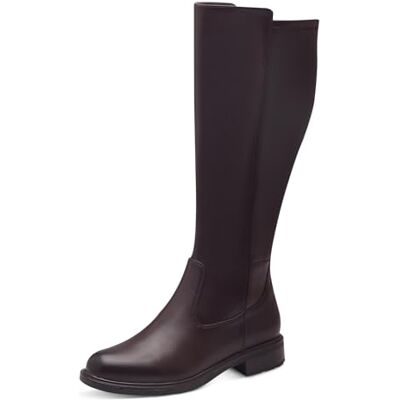 Jana Damen Hohe Stiefel ohne Absatz mit Reißverschluss Vegan, Braun (Cognac), 37 EU Jana Damen Hohe Stiefel ohne Absatz mit Reißverschluss Vegan, Braun (Cognac), 37 EU