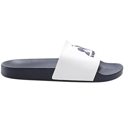 Le Coq Sportif Unisex Slide Hf Fef Dress White/Blue Sneaker, Kleid, Blau, Weiß, Blau, 47 EU Le Coq Sportif Unisex Slide Hf Fef Dress White/Blue Sneaker, Kleid, Blau, Weiß, Blau, 47 EU