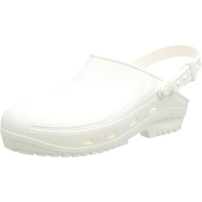 REPOSA Safe Clogs aus Gummi mit maximaler Sicherheit, rutschfest, SRC, weich, waschbar, Unisex, hergestellt in Italien EN ISO 20345:2011, Weiß, 44 EU REPOSA Safe Clogs aus Gummi mit maximaler Sicherheit, rutschfest, SRC, weich, waschbar, Unisex, hergestellt in Italien EN ISO 20345:2011, Weiß, 44 EU