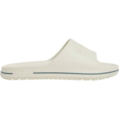 Pepe Jeans Herren Beach Slide Flip-Flop, Beige, Elfenbein, Weiß, 7 UK Pepe Jeans Herren Beach Slide Flip-Flop, Beige, Elfenbein, Weiß, 7 UK