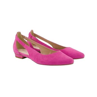 Ulla Popken Damen große Größen Übergrößen Plus Size Leder-Ballerinas, Cut-Out, Weite H orientpink 43 814045800-43 Ulla Popken Damen große Größen Übergrößen Plus Size Leder-Ballerinas, Cut-Out, Weite H orientpink 43 814045800-43