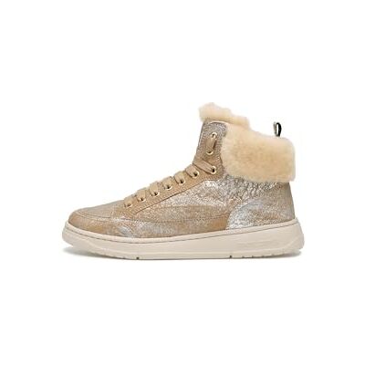 Candice Cooper Damen Vela Mid Fur Metallic Brushed Goat/Shearling Silver-Vanilla Oxford Flat, 37.5 EU, Silver Vanilla, 37.5 EU Candice Cooper Damen Vela Mid Fur Metallic Brushed Goat/Shearling Silver-Vanilla Oxford Flat, 37.5 EU, Silver Vanilla, 37.5 EU