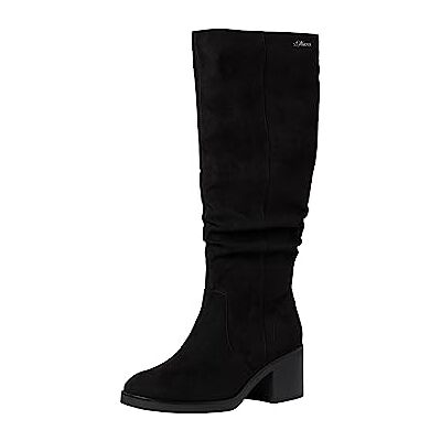 S. Oliver Damen Hohe Stiefel mit Absatz Blockabsatz mit Reißverschluss, Schwarz (Black), 37 EU S. Oliver Damen Hohe Stiefel mit Absatz Blockabsatz mit Reißverschluss, Schwarz (Black), 37 EU