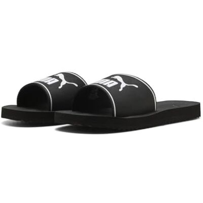Puma PURECAT 2.0 Slide Sandale, Unisex, Schwarz/Weiß, 13 UK Puma PURECAT 2.0 Slide Sandale, Unisex, Schwarz/Weiß, 13 UK