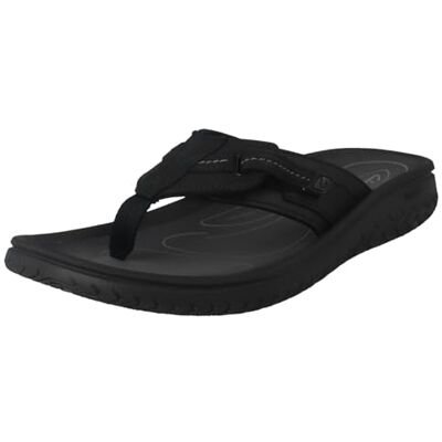 Clarks Wesley Sun Flip-Flop für Herren, Schwarzes Leder, 42 EU Clarks Wesley Sun Flip-Flop für Herren, Schwarzes Leder, 42 EU