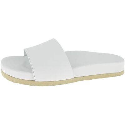 Andrea Conti Damen Pantolette Flacher Slipper, weiß, 40 EU Andrea Conti Damen Pantolette Flacher Slipper, weiß, 40 EU