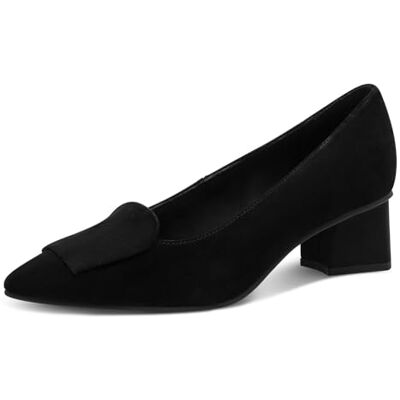 MARCO TOZZI Damen Pumps weiches Feel Me Fußbett Leder Leder Decksohle weiches Innenfutter Stilvoll, schwarz (Black), 38 EU MARCO TOZZI Damen Pumps weiches Feel Me Fußbett Leder Leder Decksohle weiches Innenfutter Stilvoll, schwarz (Black), 38 EU