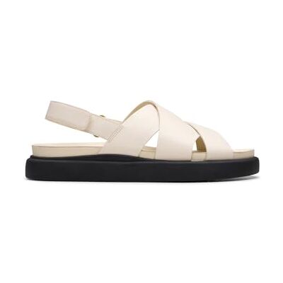 Clarks Femme Aristella Sun Sandale, Cream Leather, 39 EU Clarks Femme Aristella Sun Sandale, Cream Leather, 39 EU