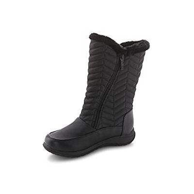 totes Damen Jodi Isolierte wasserdichte Schneestiefel mit Reißverschluss, Chevron Schwarz, 42 EU totes Damen Jodi Isolierte wasserdichte Schneestiefel mit Reißverschluss, Chevron Schwarz, 42 EU